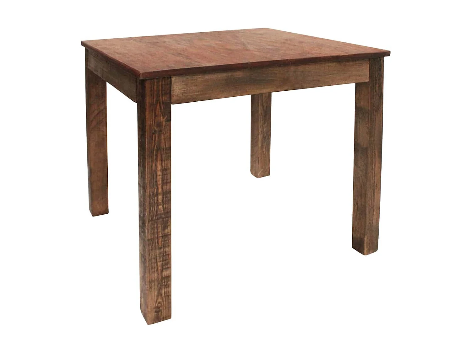 Table à manger bois de récupération mélangé 82x80x76 cm
