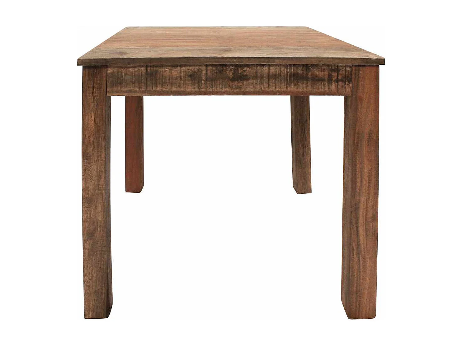 Table à manger bois de récupération mélangé 82x80x76 cm