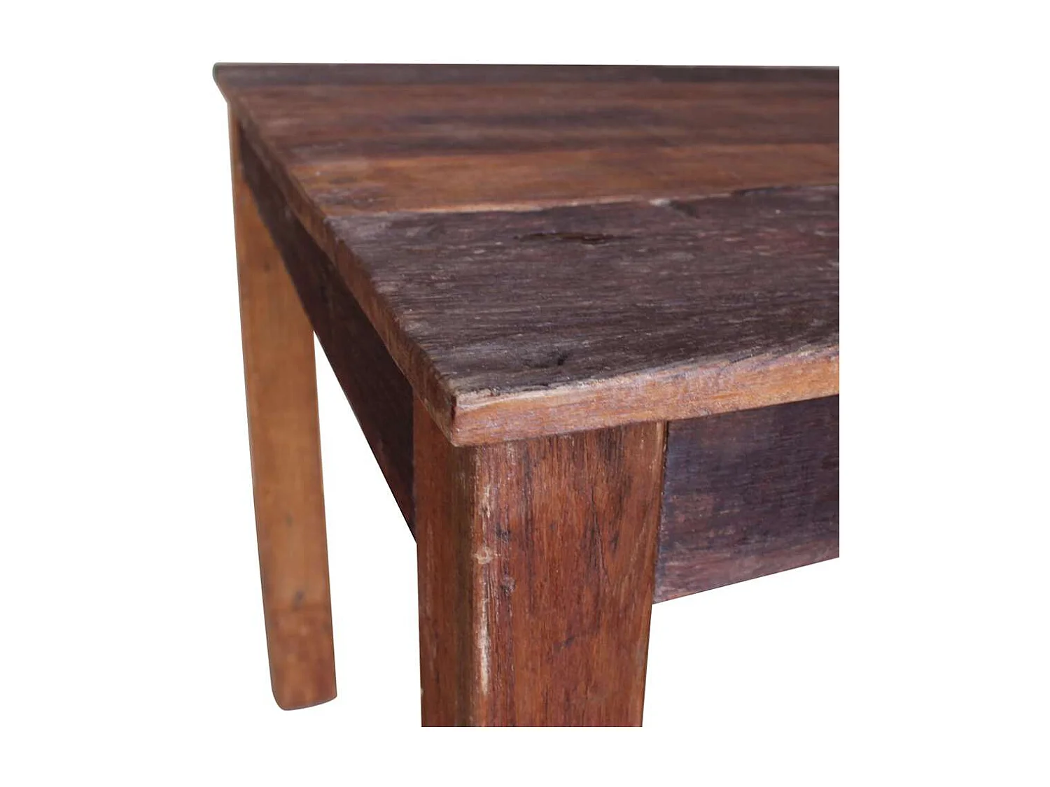 Table à manger bois de récupération mélangé 82x80x76 cm