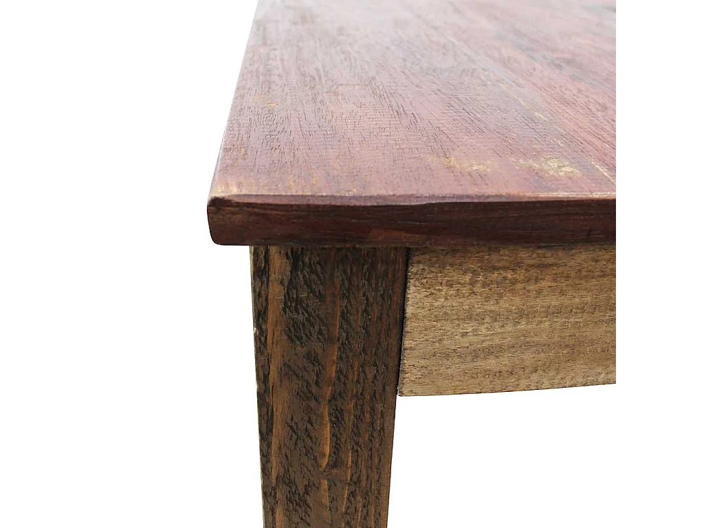 Table à manger bois de récupération mélangé 82x80x76 cm