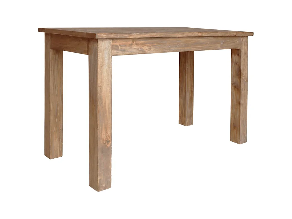 Table à manger bois d'acajou massif 120x60x77 cm