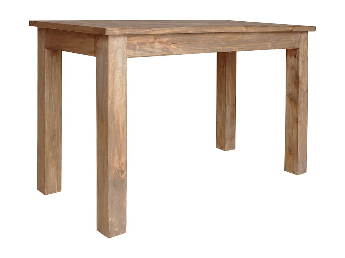 Mesa de comedor de madera maciza de caoba 120x60x77 cm