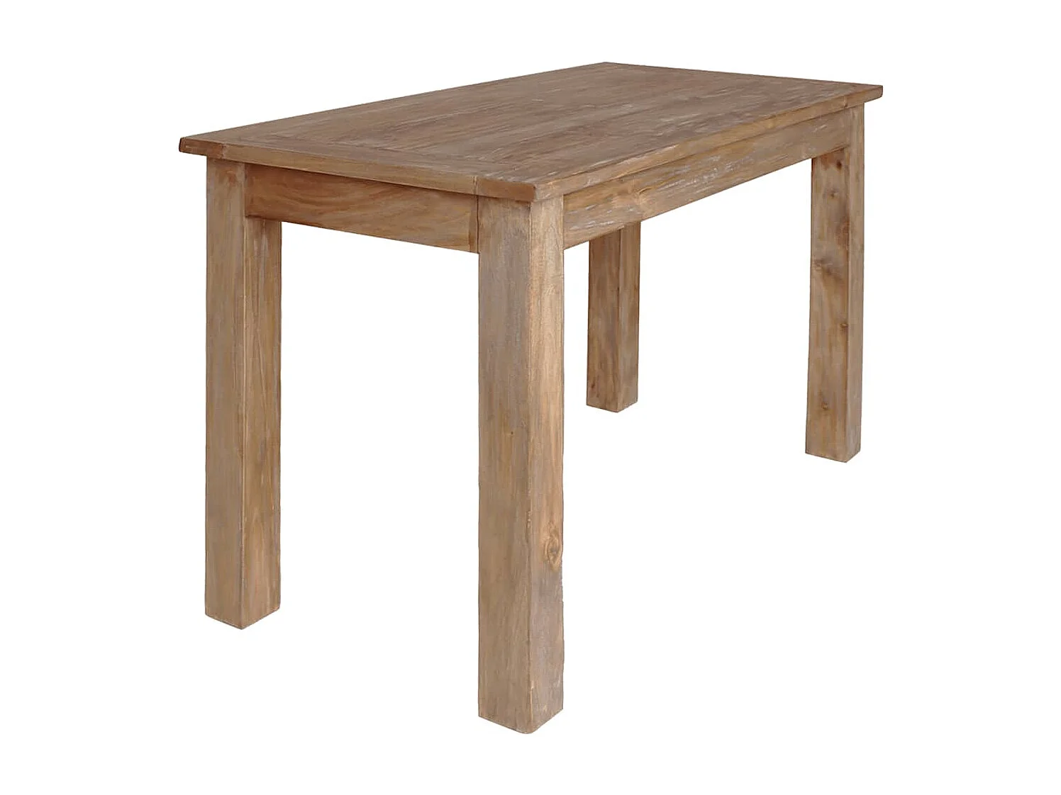 Mesa de comedor de madera maciza de caoba 120x60x77 cm