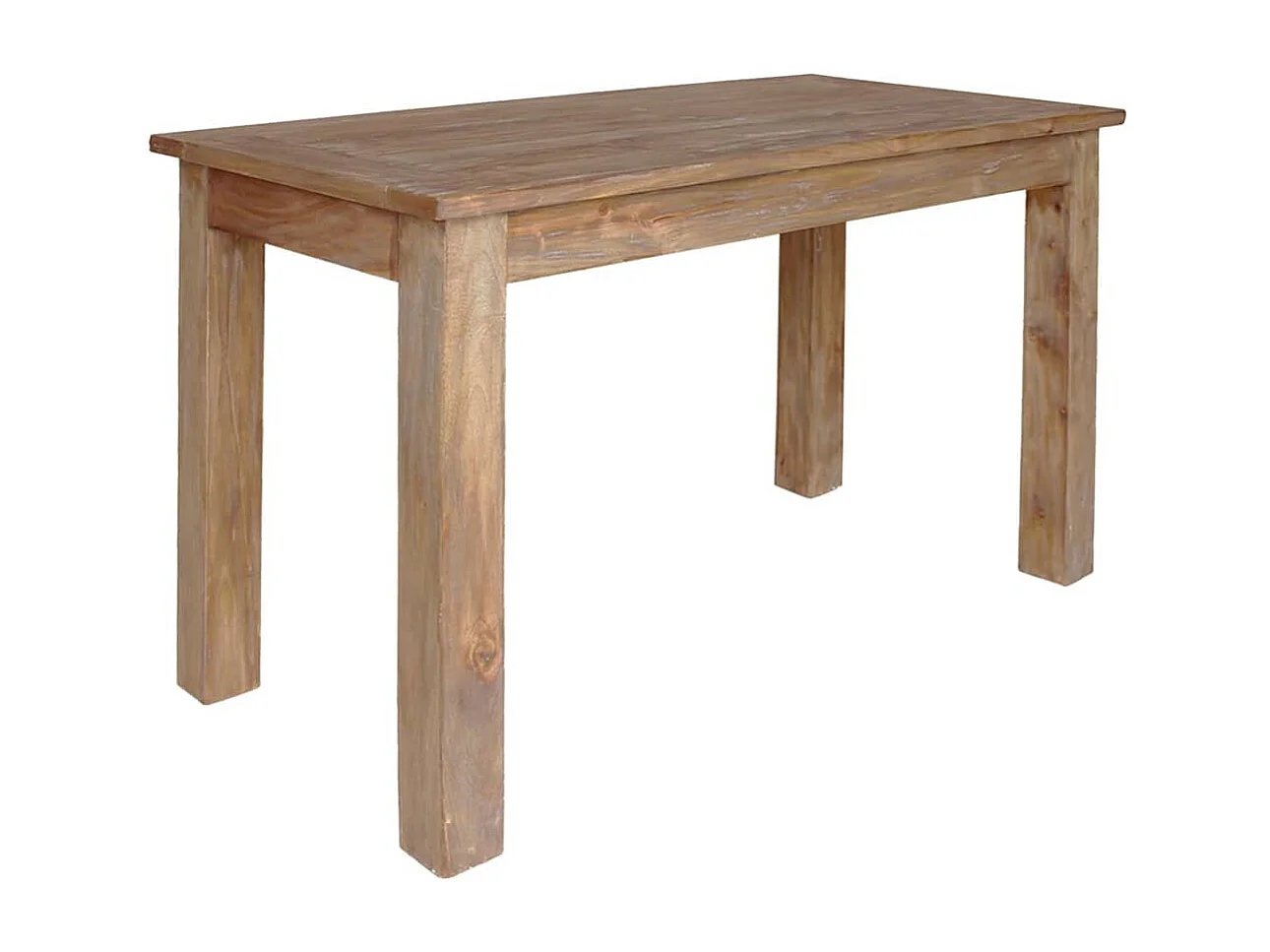 Mesa de comedor de madera maciza de caoba 120x60x77 cm
