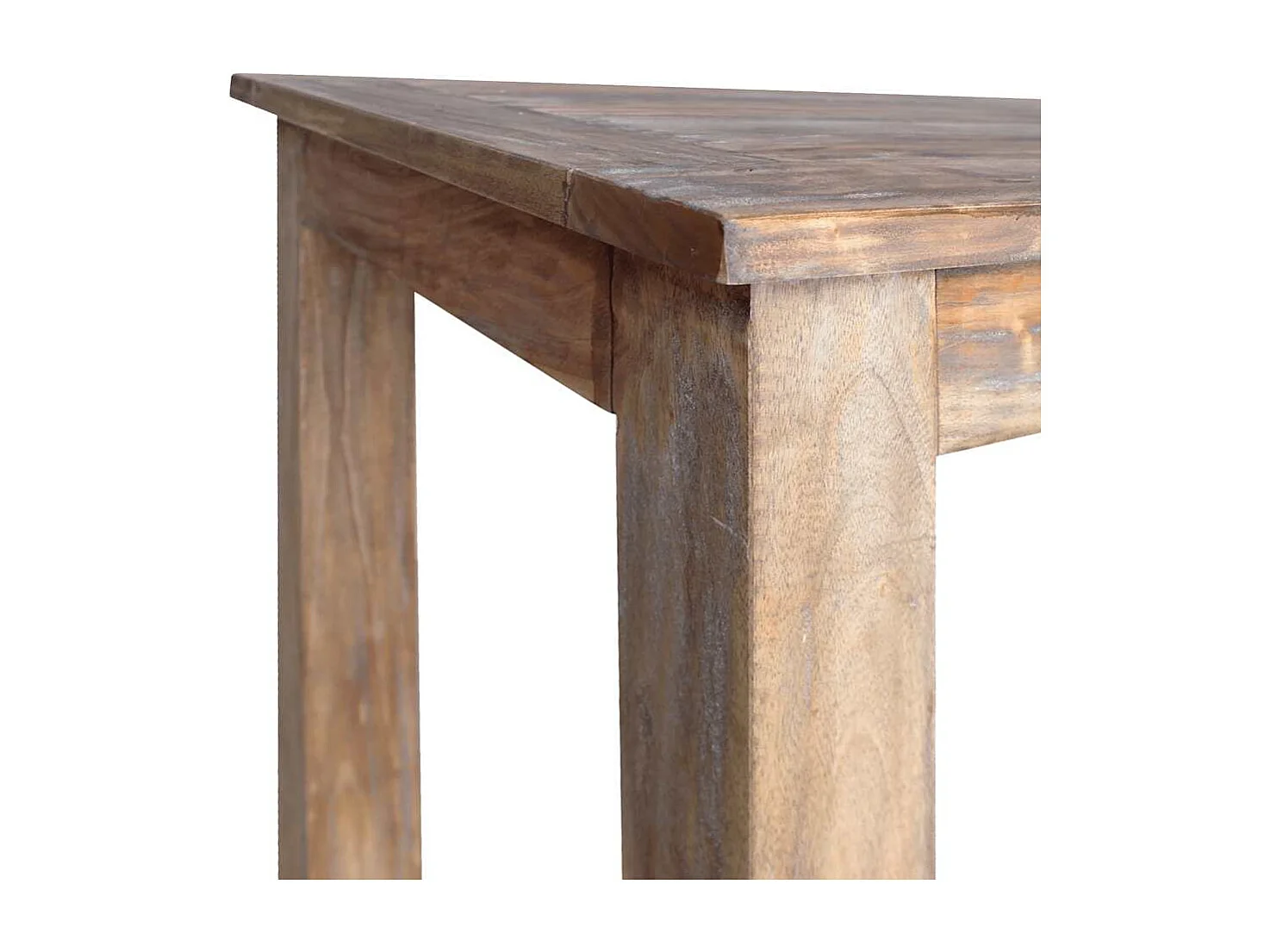 Mesa de comedor de madera maciza de caoba 120x60x77 cm