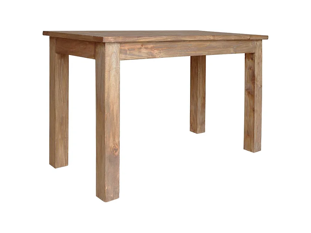 Table à manger bois d'acajou massif 120x60x77 cm