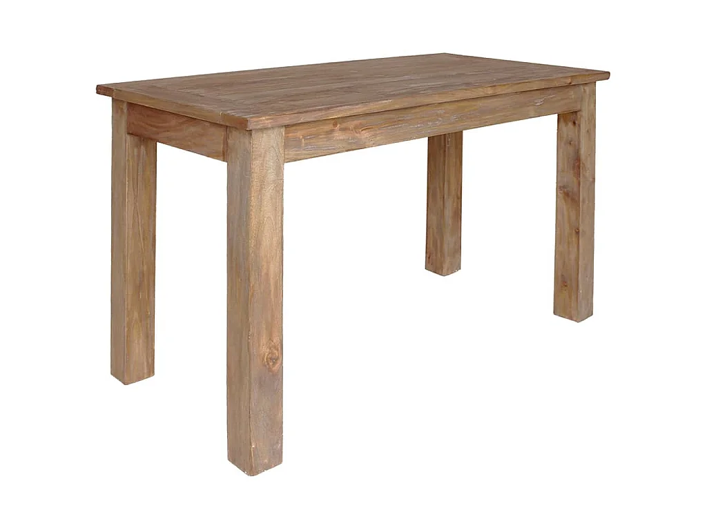 Table à manger bois d'acajou massif 120x60x77 cm