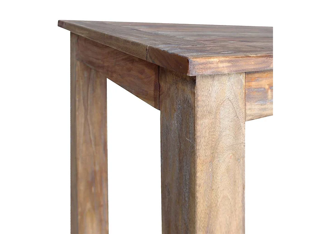 Table à manger bois d'acajou massif 120x60x77 cm