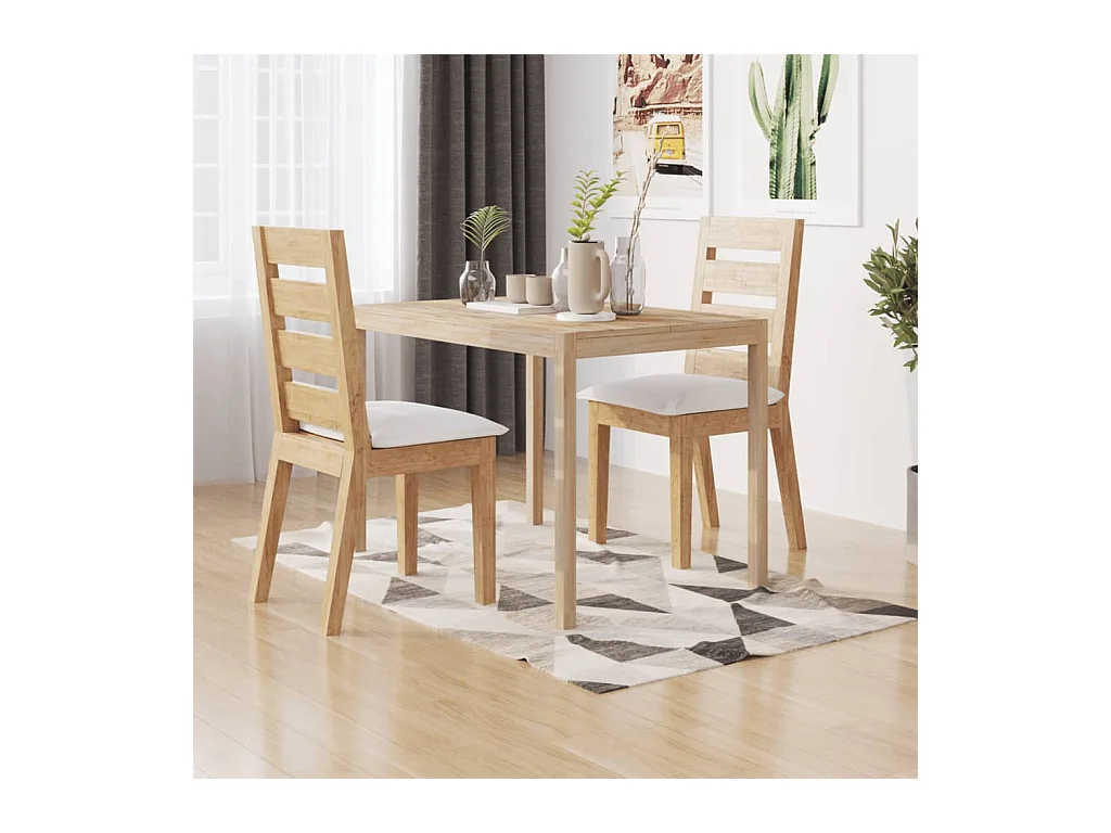 Table à manger 110x70x75 cm bois d'acacia solide