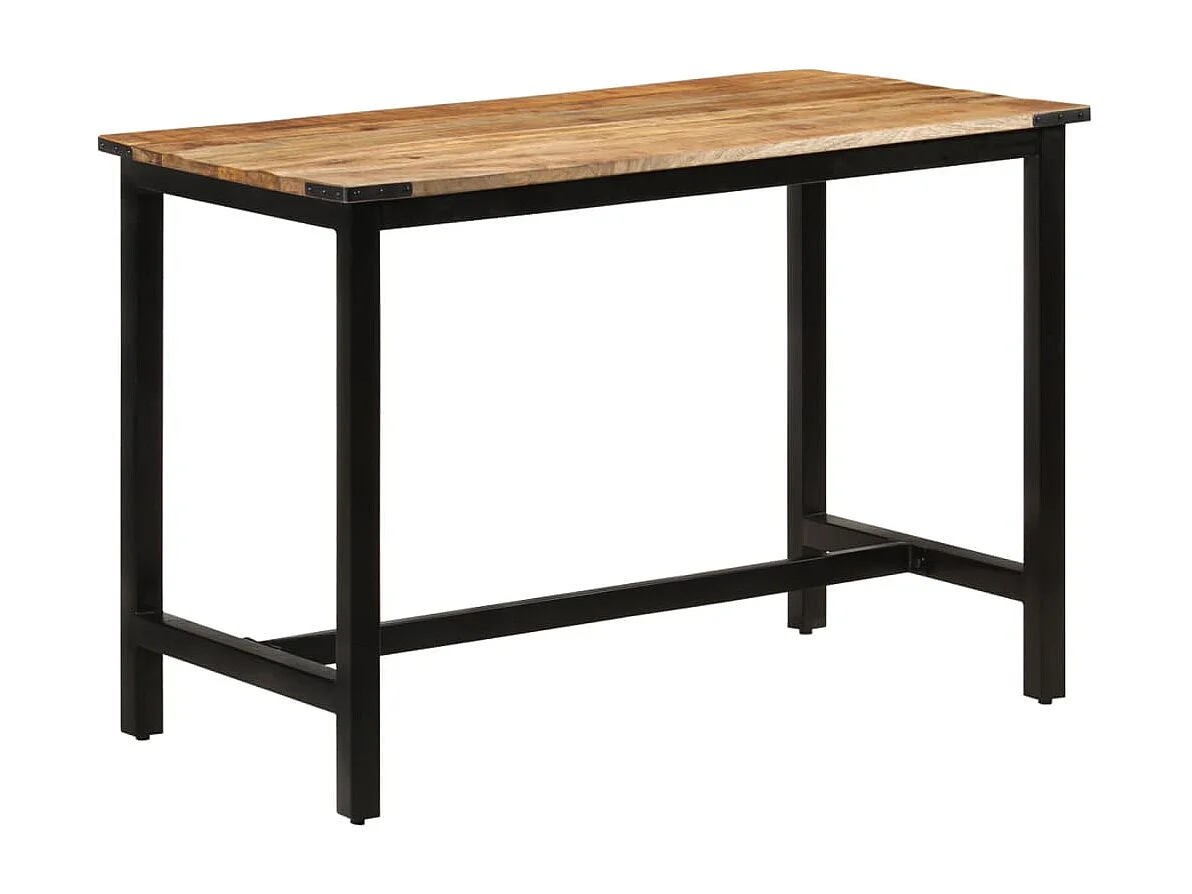 Mesa de comedor madera maciza de mango 110x60x76 cm