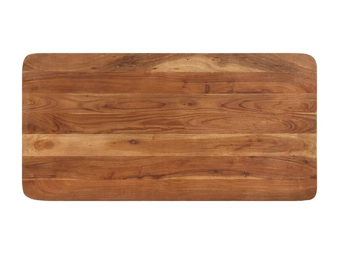 Table de bar bois massif d'acacia et finition miel 110x55x106cm
