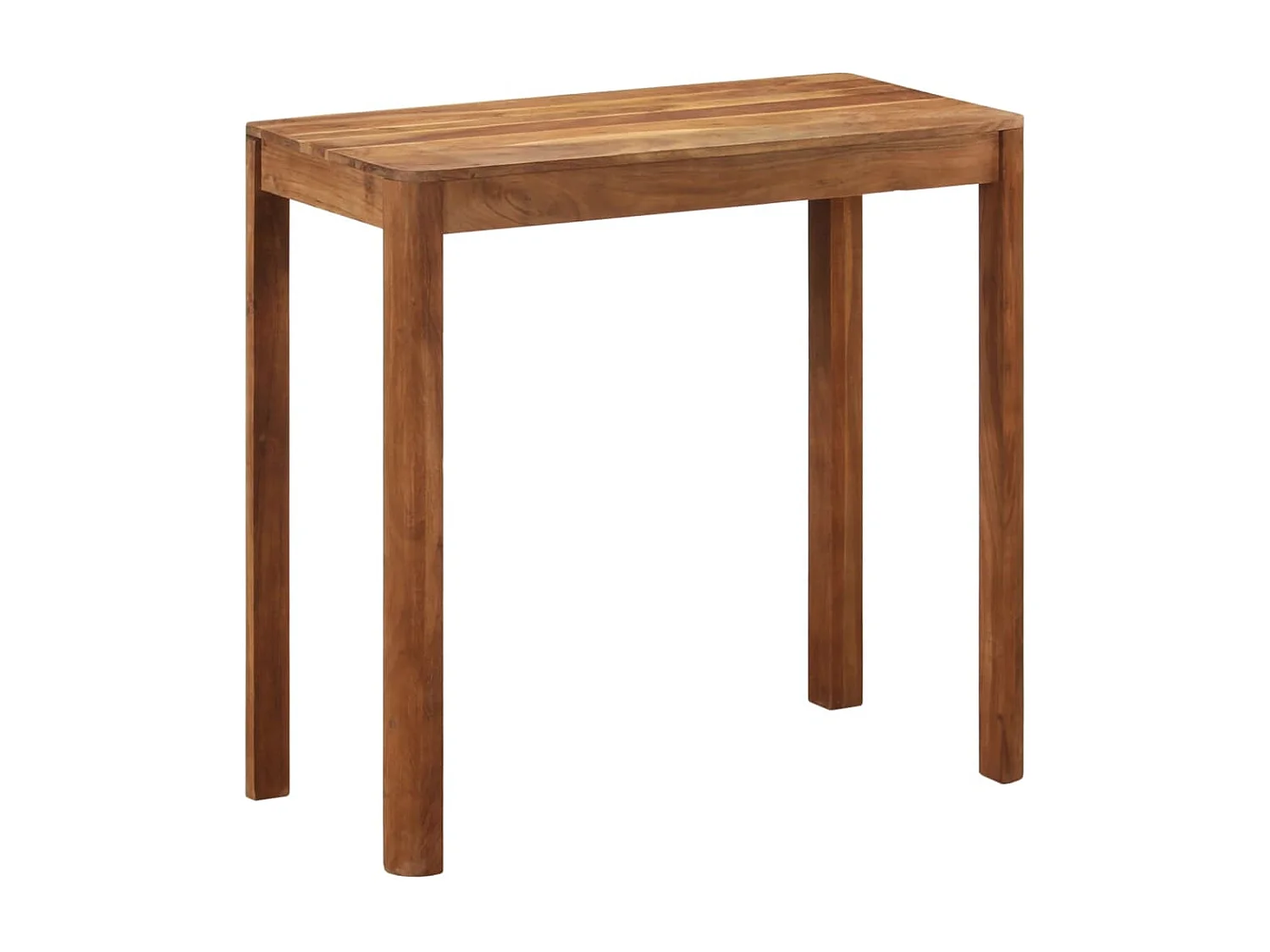 Table de bar bois massif d'acacia et finition miel 110x55x106cm