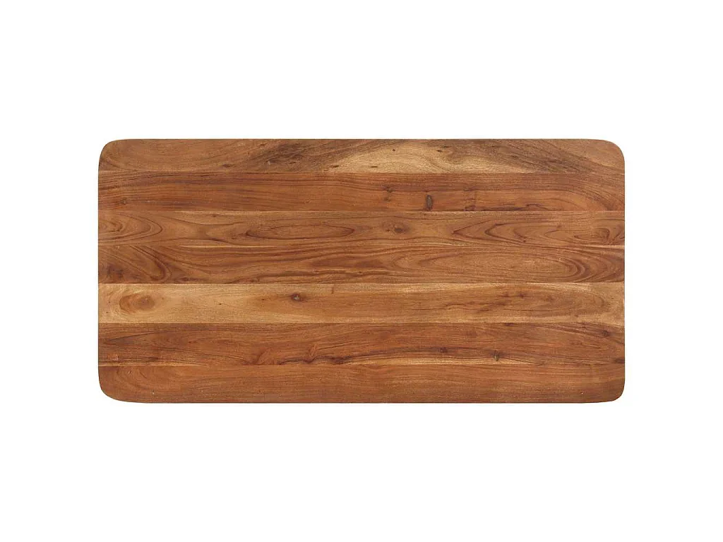 Table de bar bois massif d'acacia et finition miel 110x55x106cm