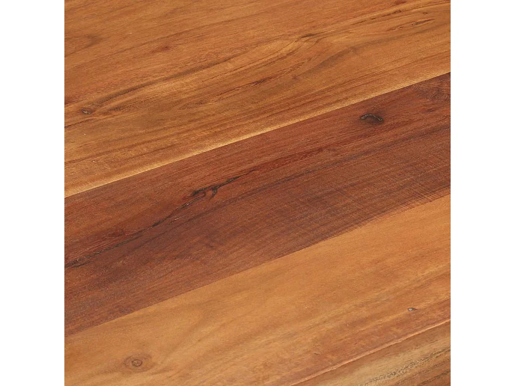 Table de bar bois massif d'acacia et finition miel 110x55x106cm
