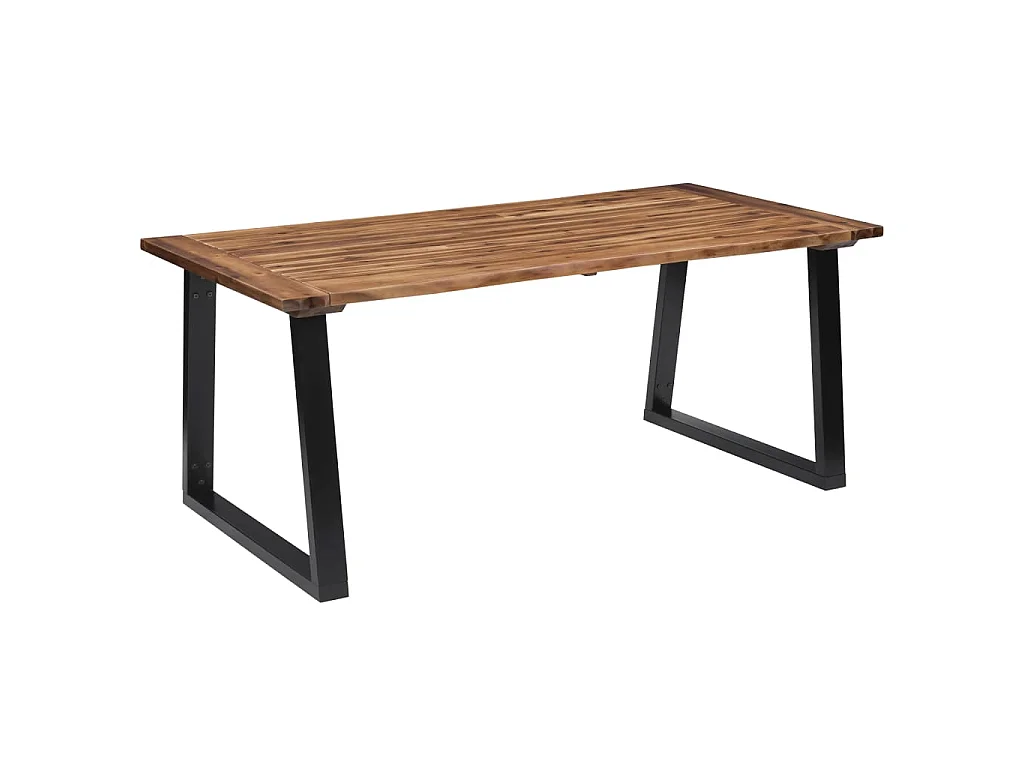 Mesa de comedor madera maciza de acacia 180x90 cm