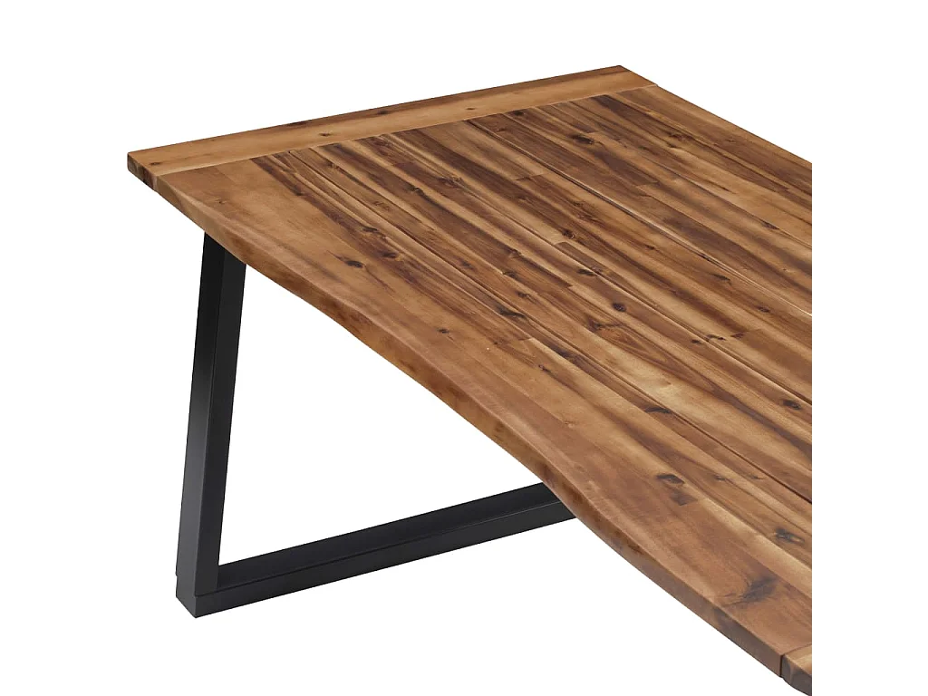 Mesa de comedor madera maciza de acacia 180x90 cm