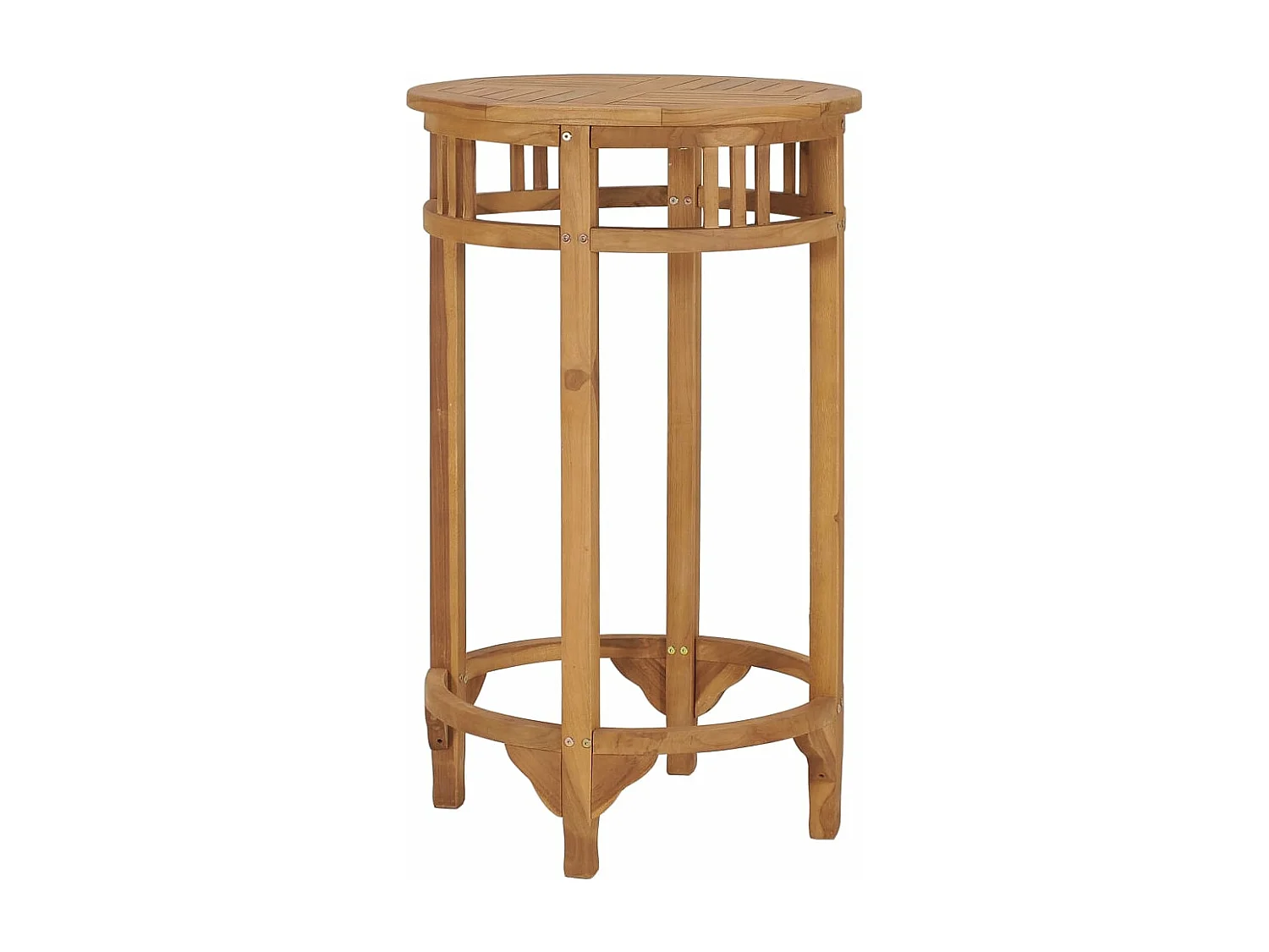 Mesa de bar Ø 60 cm madeira de teca maciça