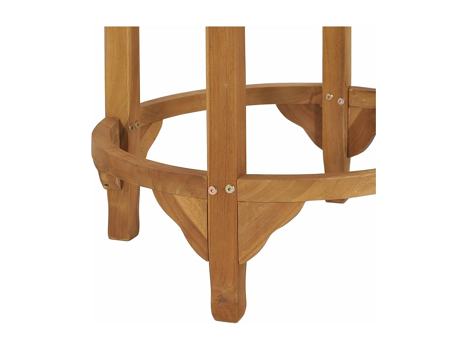 Mesa de bar Ø 60 cm madeira de teca maciça