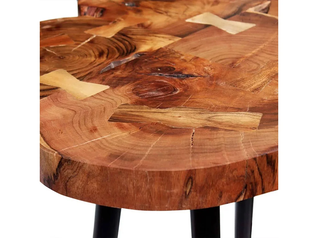 Table de bar Bois d'acacia massif 90x60x110 cm
