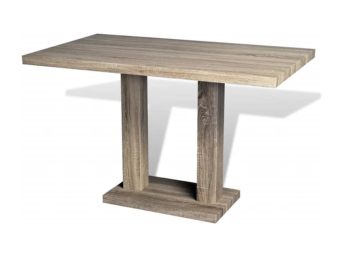 Table de salle à manger MDF Aspect de chêne