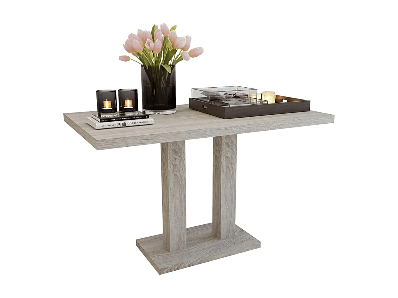 Table de salle à manger MDF Aspect de chêne