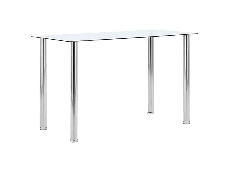 Esstisch Transparent 120 x 60 x 75 cm Hartglas