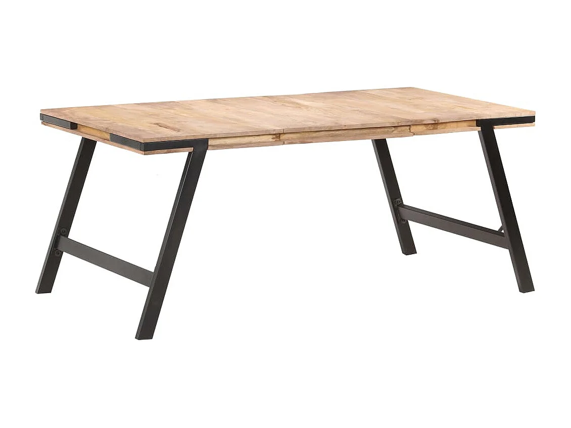 Tavolo da Pranzo 180x90x76 cm in Legno Massello di Mango