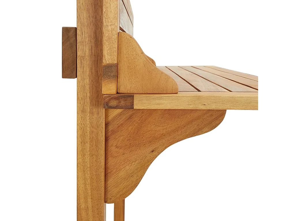 Table de bar de balcon 90x37x122,5 cm Bois d'acacia massif