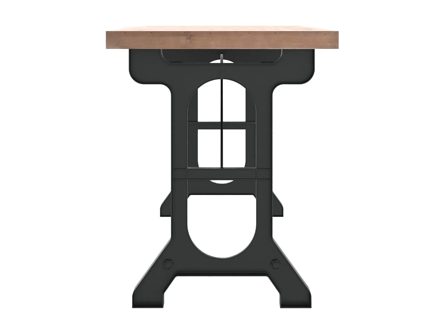 Table à dîner 110x65x82 cm Bois de sapin massif et fer