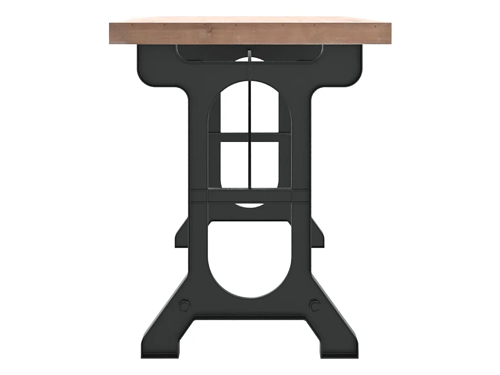 Table à dîner 110x65x82 cm Bois de sapin massif et fer