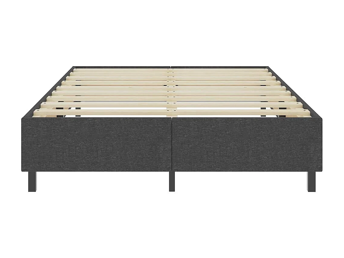 Boxspringframe stof grijs 140x200 cm