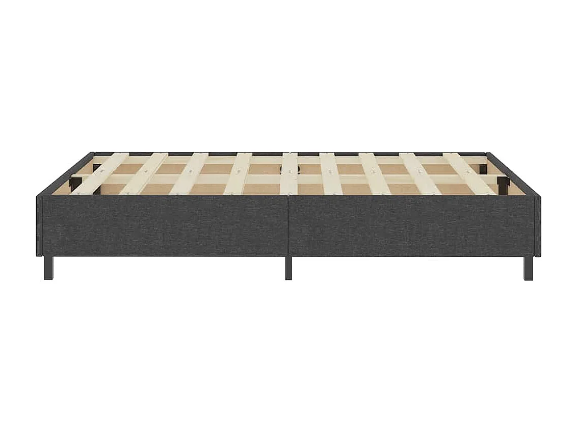 Boxspringframe stof grijs 140x200 cm