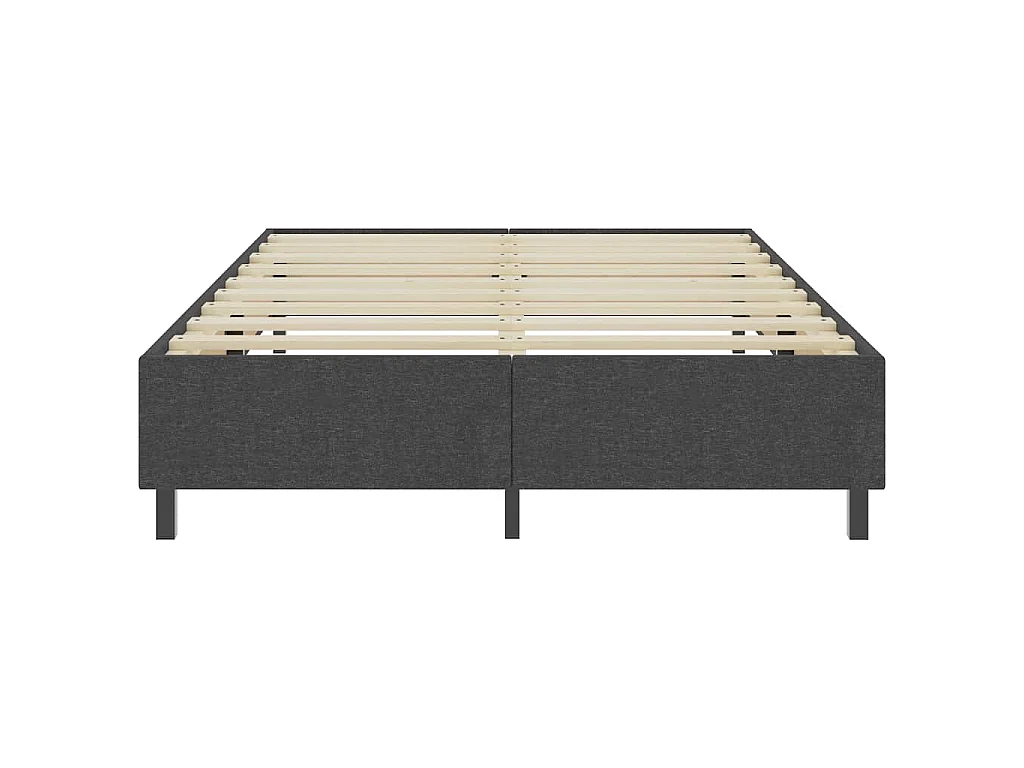 Estructura de cama Box Spring tela gris 140x200 cm