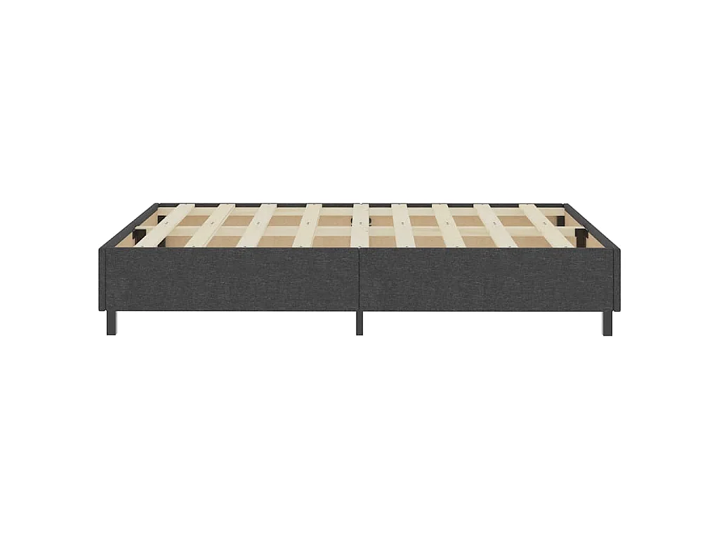 Estructura de cama Box Spring tela gris 140x200 cm