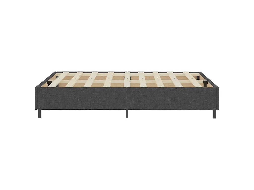 Letto a Molle Grigio in Tessuto 140x200 cm