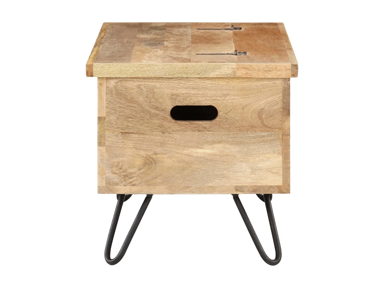 Coffre 90x40x45 cm Bois solide de manguier