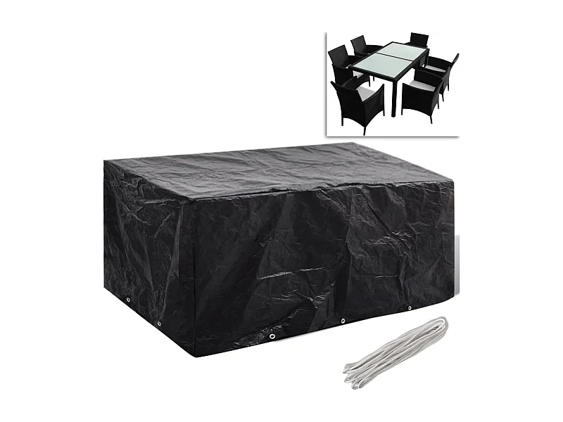 Housse de salon de jardin 8 œillets 240 x 140 x 90 cm