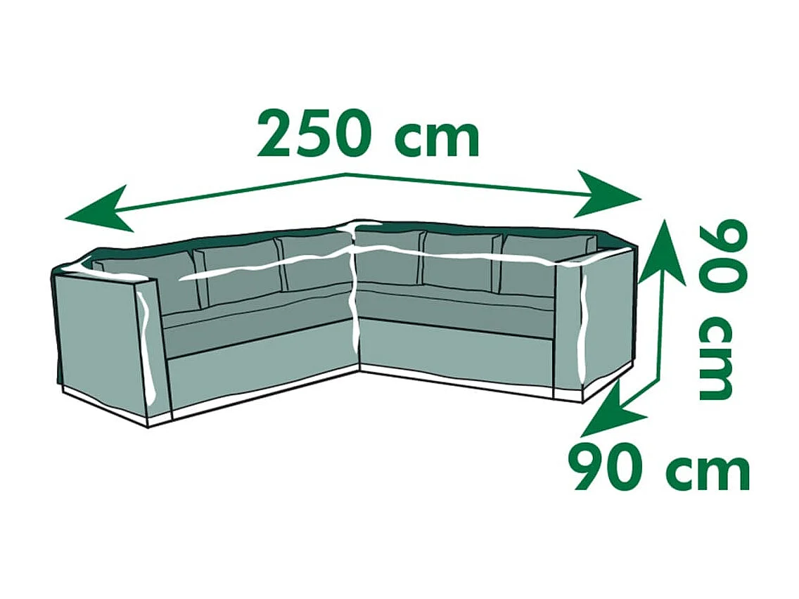 Housse pour meubles de jardin PE 250x90x90 cm 6031612