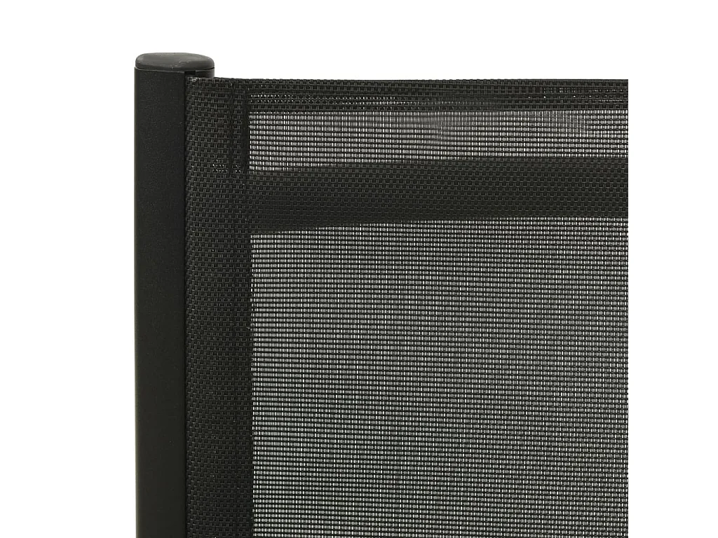 Cadeiras de jardim dobráveis 2 pcs textilene e alumínio preto