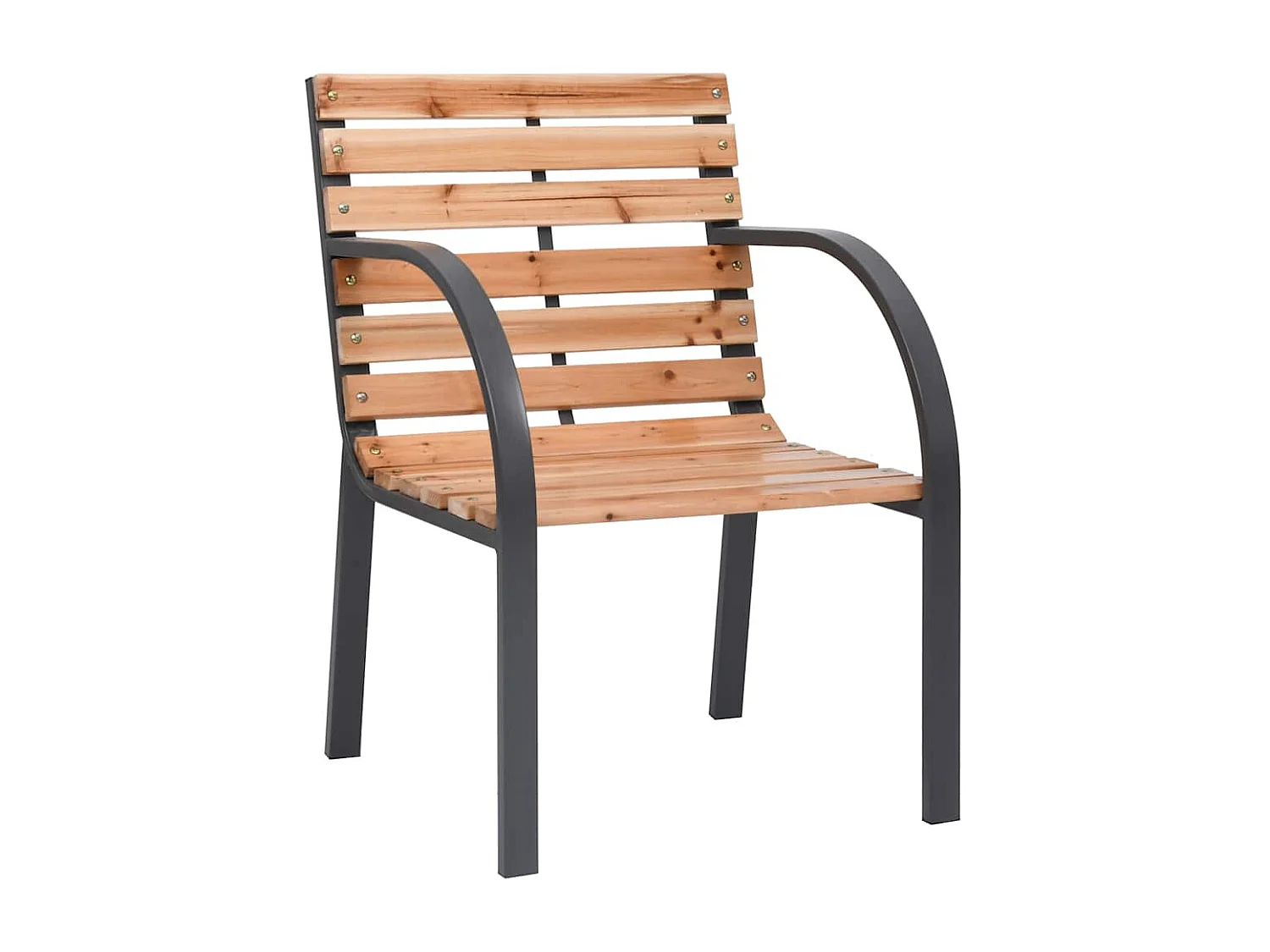 Chaises de jardin lot de 2 Bois de sapin massif
