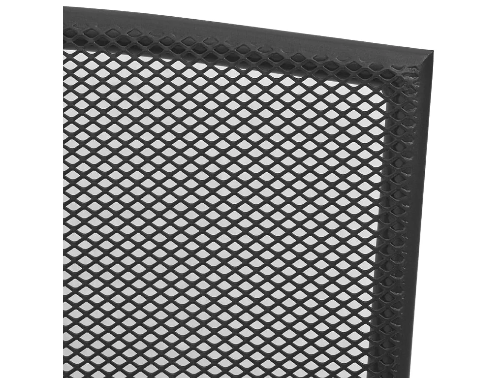 Chaises d'extérieur lot de 4 Design maillé Anthracite Acier