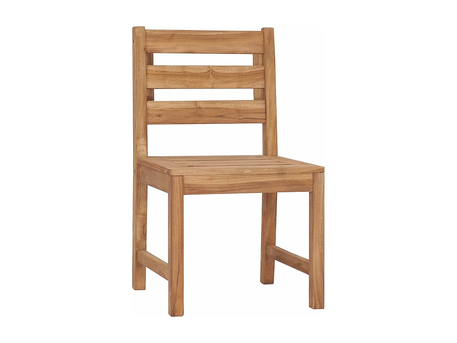 Chaises de jardin lot de 2 Bois de teck solide