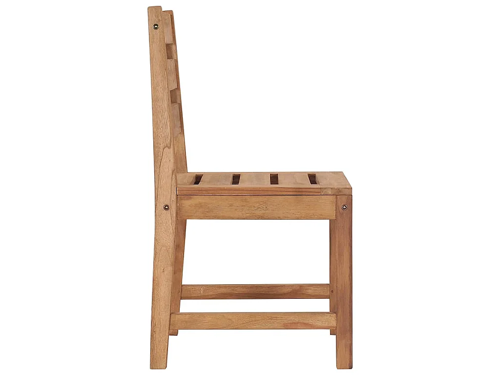 Chaises de jardin lot de 2 Bois de teck solide