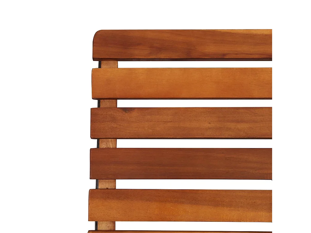 2 st Tuinstoelen verstelbaar massief acaciahout