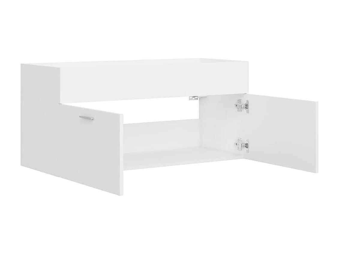 Armoire d'évier Blanc 100x38,5x46 cm Bois d’ingénierie