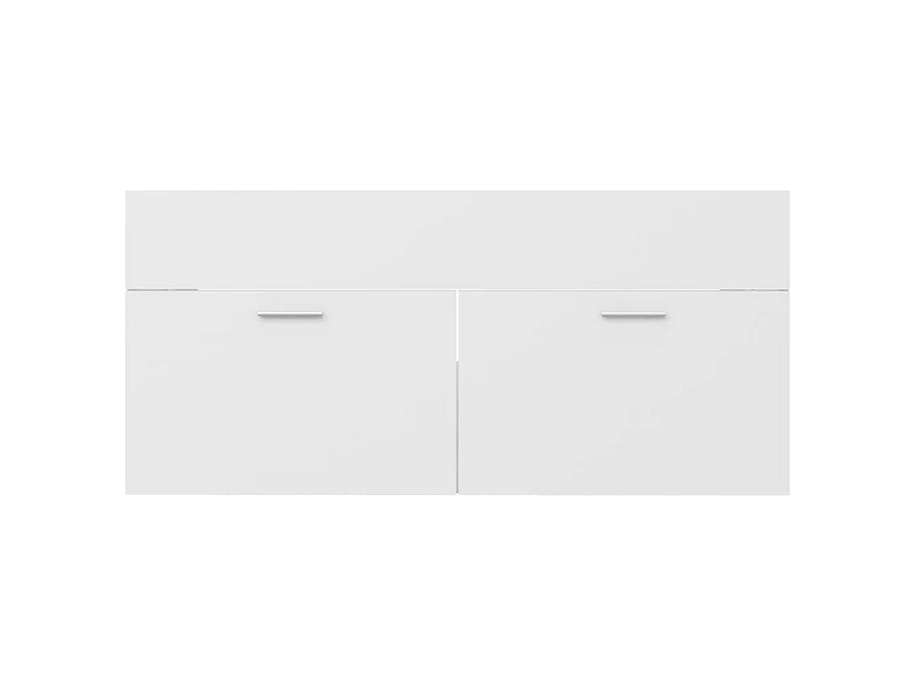 Armoire d'évier Blanc 100x38,5x46 cm Bois d’ingénierie