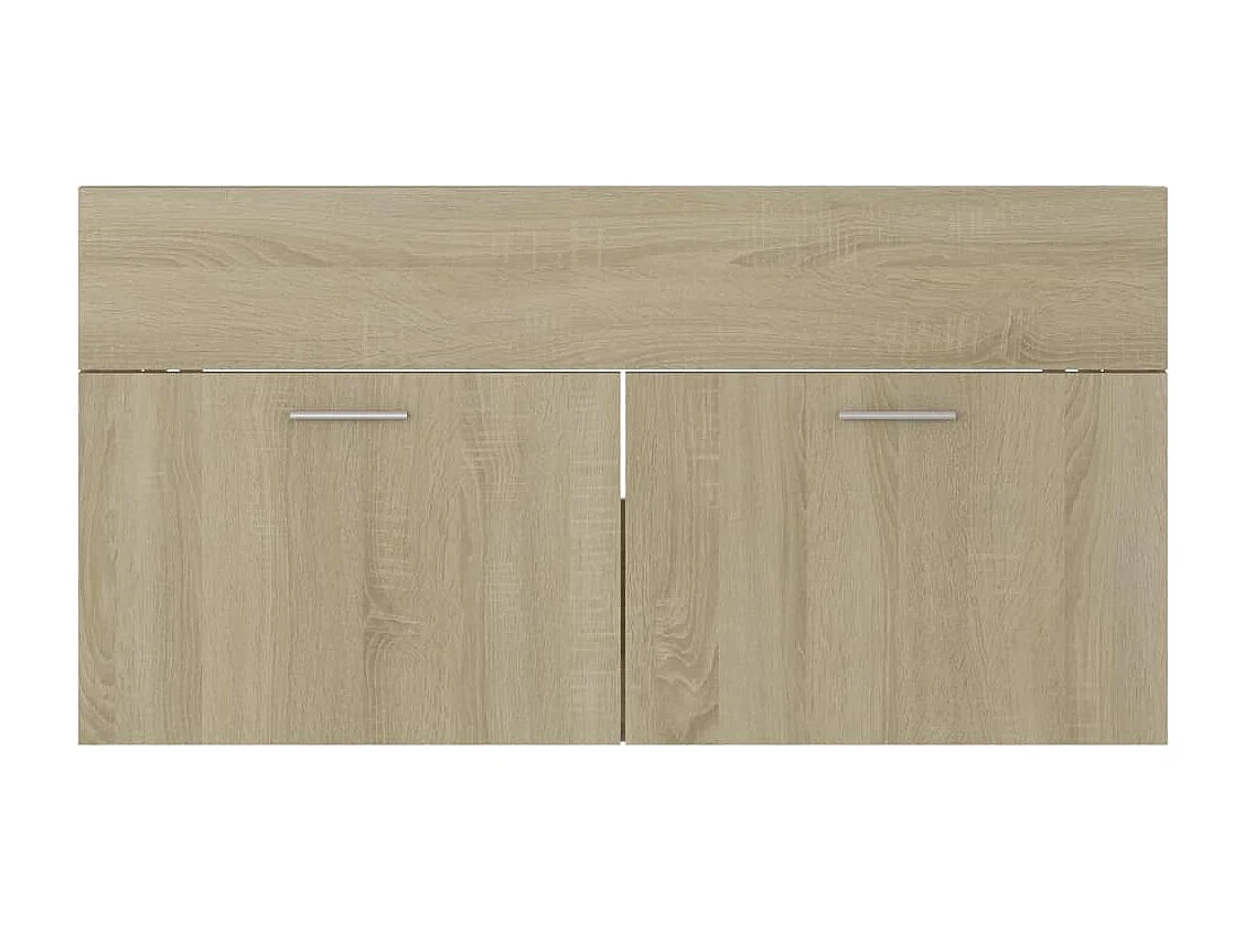 Armoire d'évier Chêne sonoma 90x38,5x46 cm Bois d’ingénierie