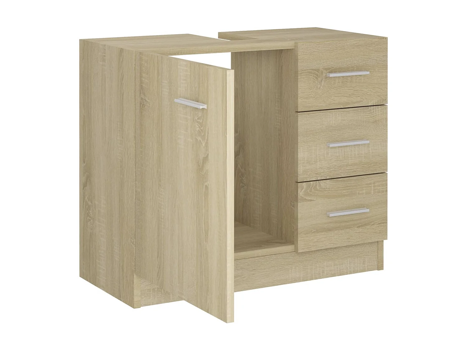 Armoire d'évier Chêne sonoma 63x30x54 cm Bois d'ingénierie