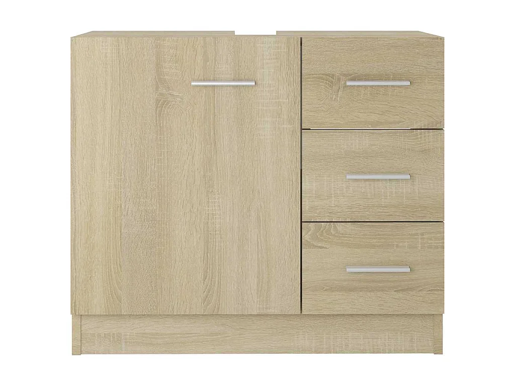 Armoire d'évier Chêne sonoma 63x30x54 cm Bois d'ingénierie