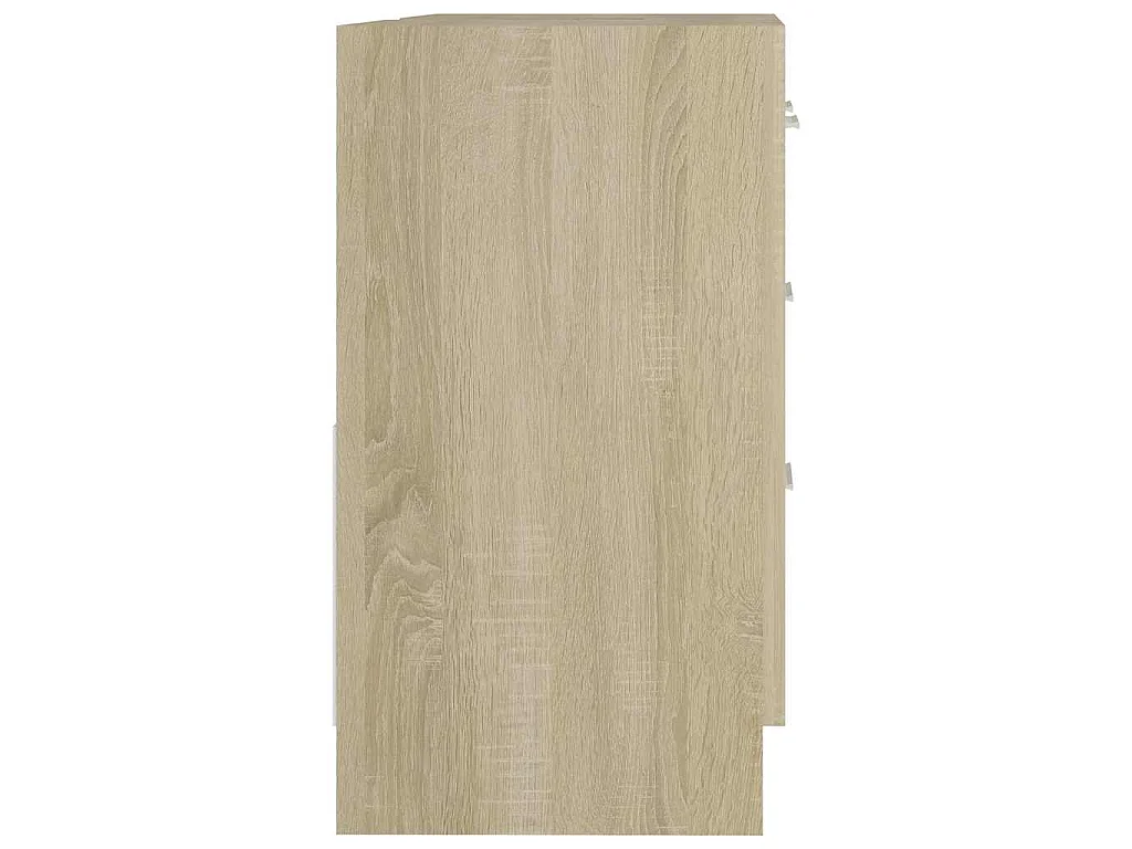 Armoire d'évier Chêne sonoma 63x30x54 cm Bois d'ingénierie